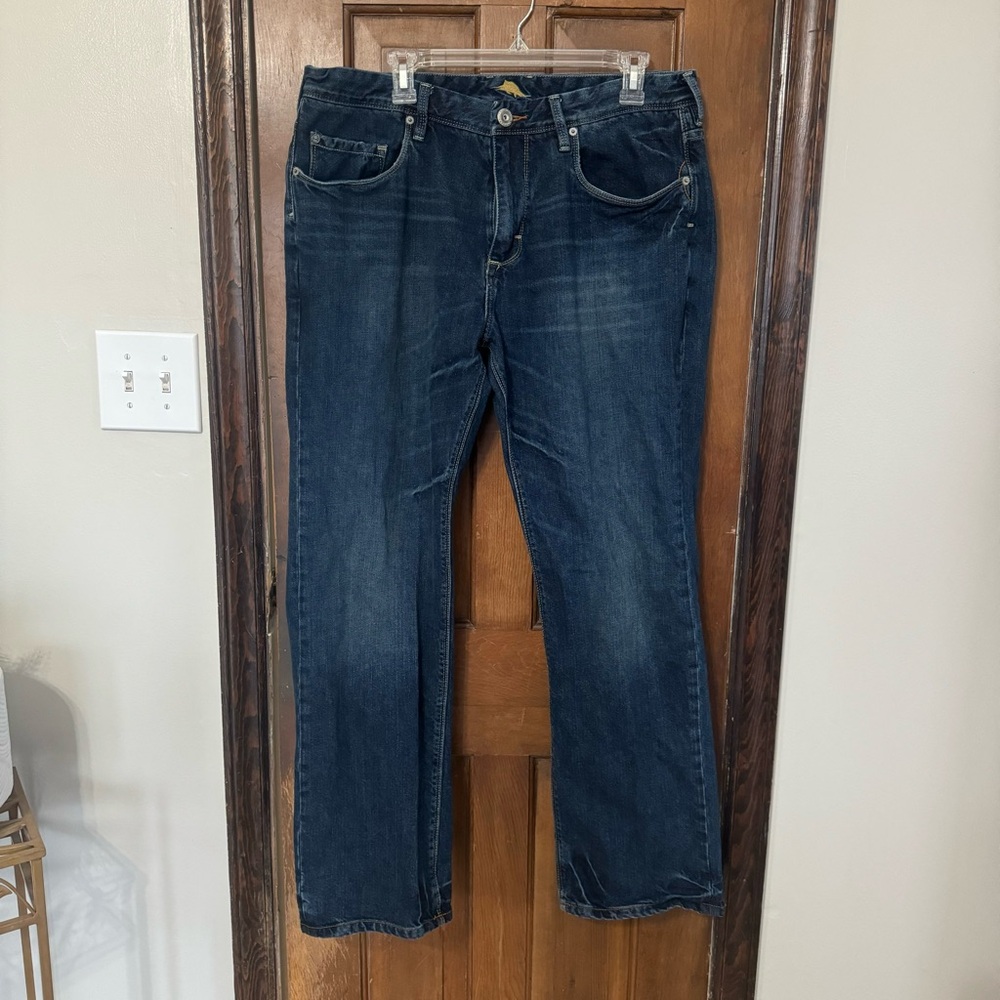 Men's Tommy Bahama Dark Blue Denim Jeans Sz 38/32
